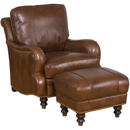 London Refined Accent Chair & Ottoman Set